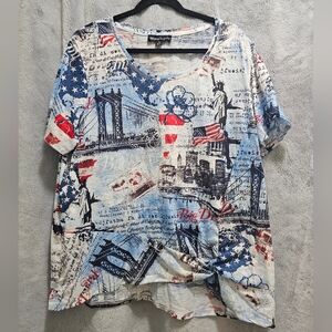 Thomas & Olivia Patriotic Shirt Size 2x